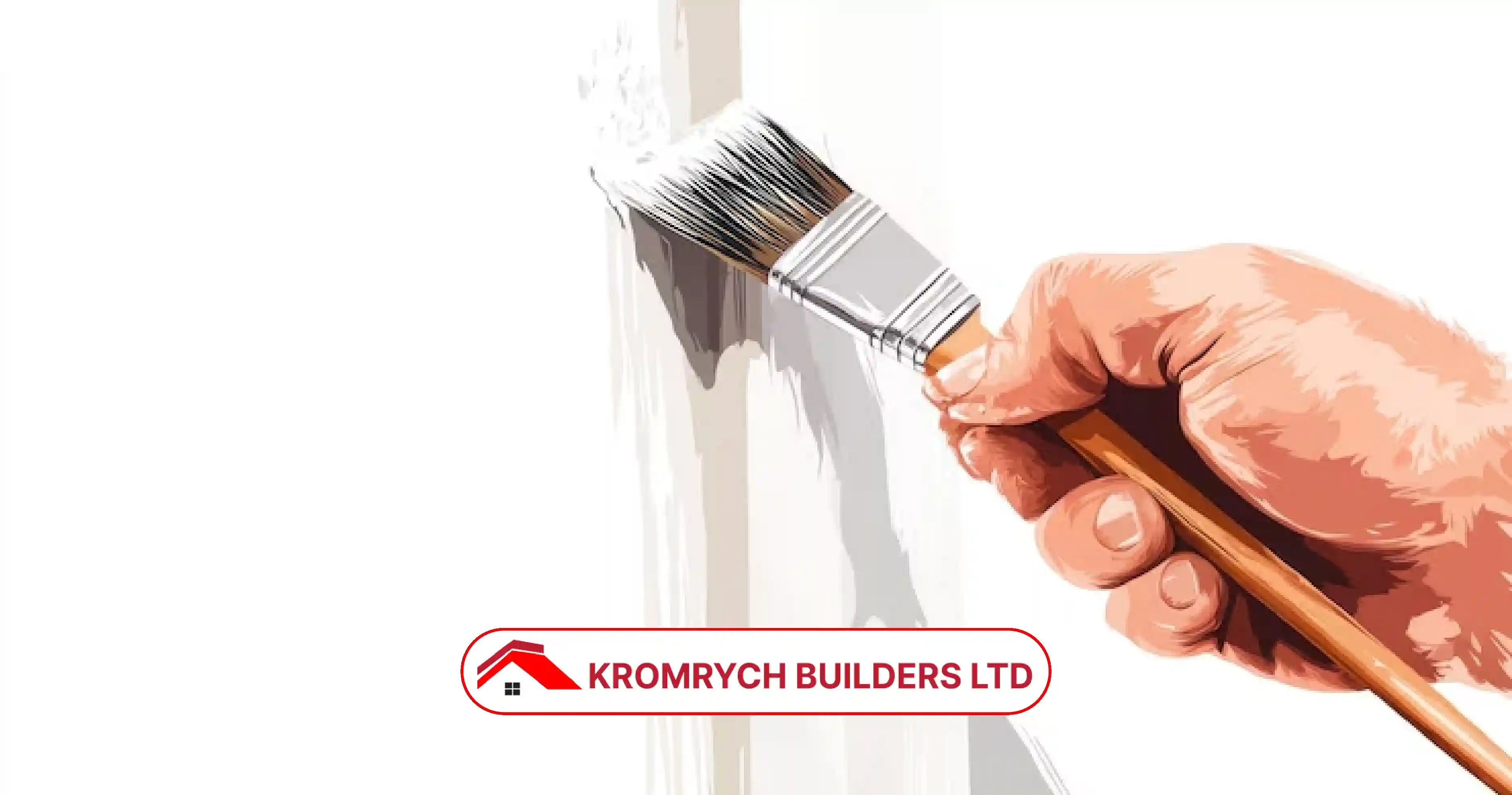 Hand painting a plastered wall with a brush, showing the correct method to apply paint on fresh plaster.