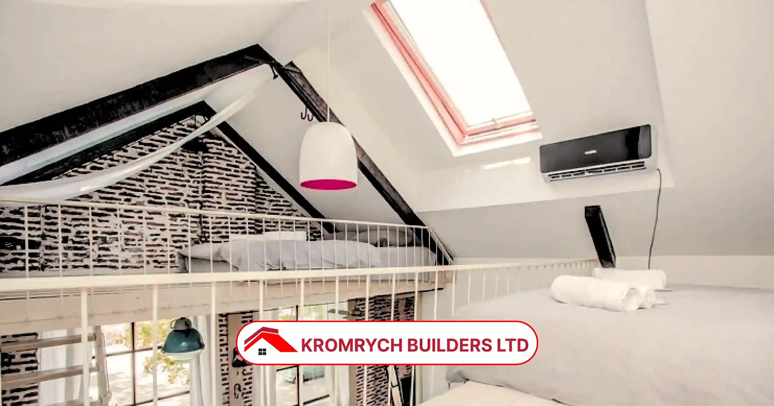 Stunning loft conversion with skylight, exposed beams, and modern design—discover how this transformed attic adds luxury and space to your home!